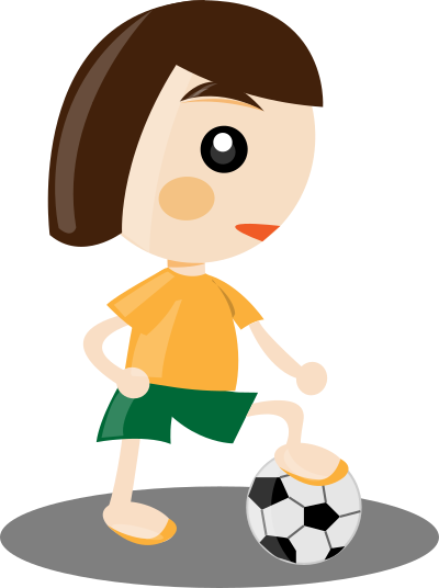 Sport girl clipart