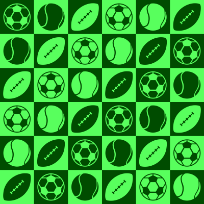Sports ball pattern clipart