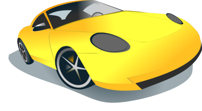 Sports car clipart
