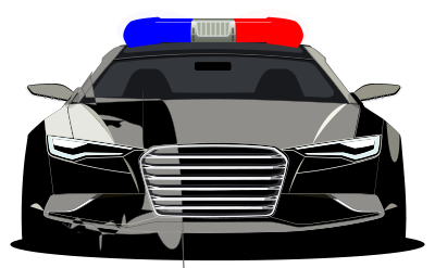 Sports Car Cop clipart