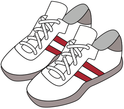 Sports shoes clipart