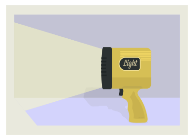 Spotlight Handheld clipart