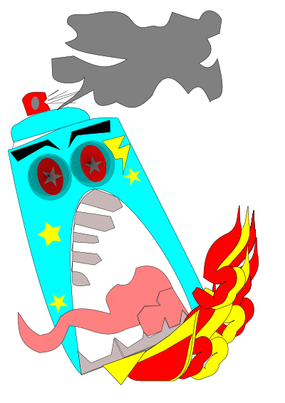 Spray Flam -.- clipart
