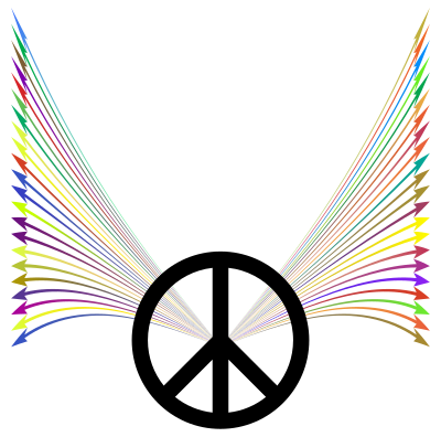 Spread Peace Polyprismatic clipart