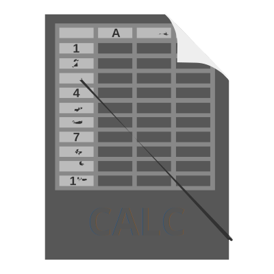 Spreadsheet Document Icon clipart