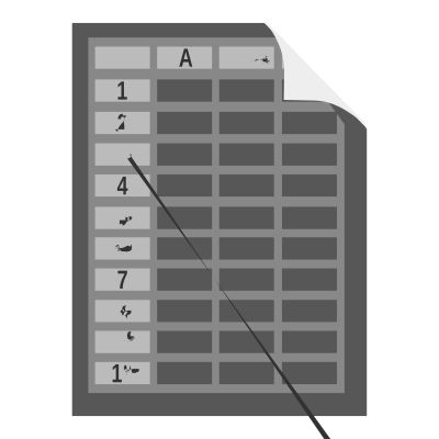 Spreadsheet Document Icon with no text clipart