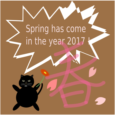 Spring has come ! clipart