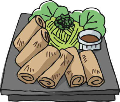Spring Rolls clipart