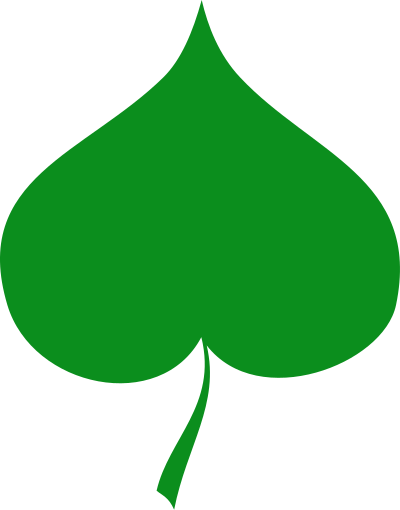 Spring symbol - Linden leaf clipart