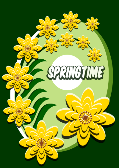 Springtime- Blue clipart