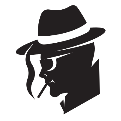 Spy silhouette clipart