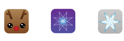 Square Christmas Icons clipart
