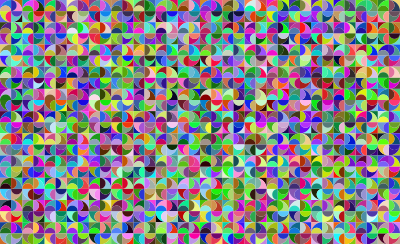 Square Circle Semi Circle Pattern Colorful clipart