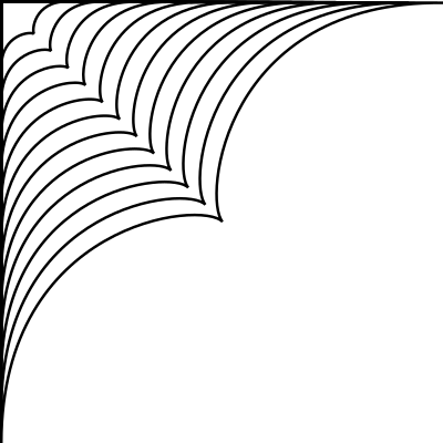 Square corner plain clipart