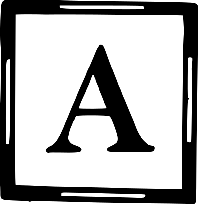 Square Drop Cap A clipart