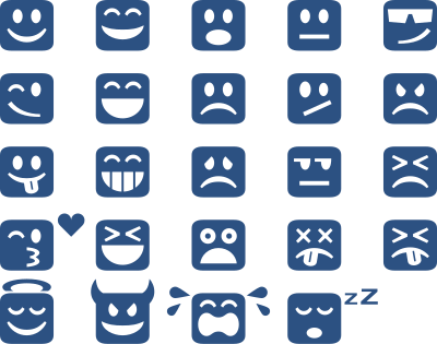 Square Emoticons clipart