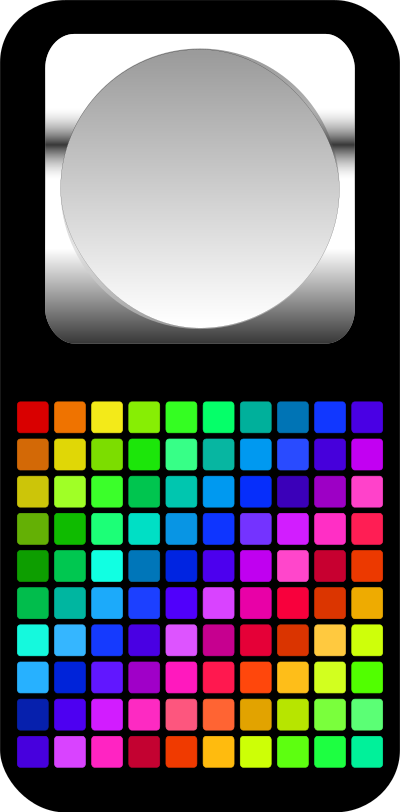 Square Icon With Inner Circle clipart