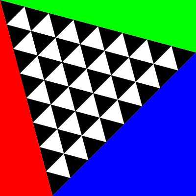 Square meets triangles clipart