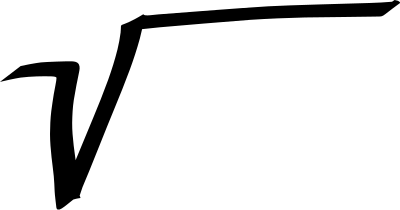 Square root clipart