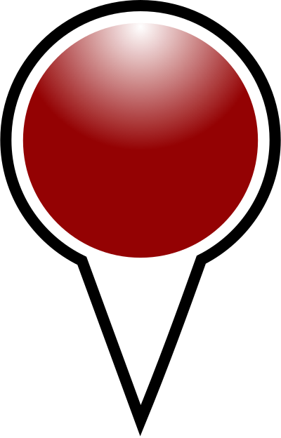 Squat-marker-crimson clipart