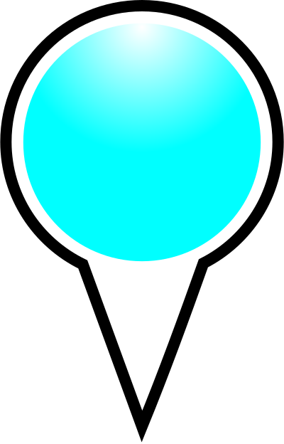 Squat-marker-cyan clipart