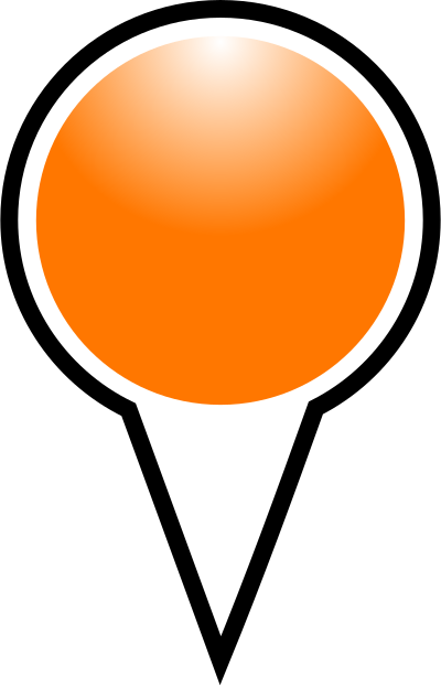 Squat-marker-orange clipart