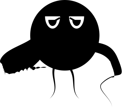 Squiggly Monster clipart