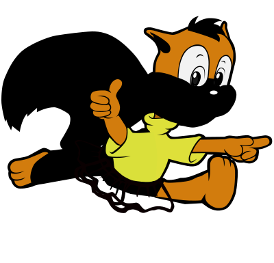 Squirrel in a Tutu clipart