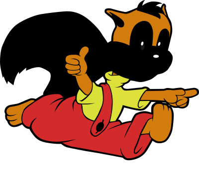 Squirrel runner clipart
