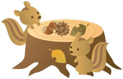 Squirrels clipart