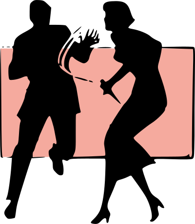 Stabbing woman clipart