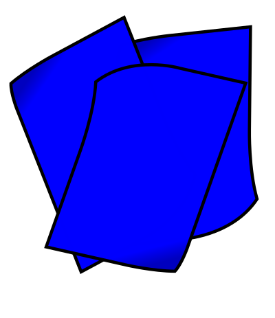 Stack of Blue Paper clipart