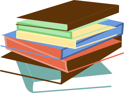 Stack of books 01 clipart