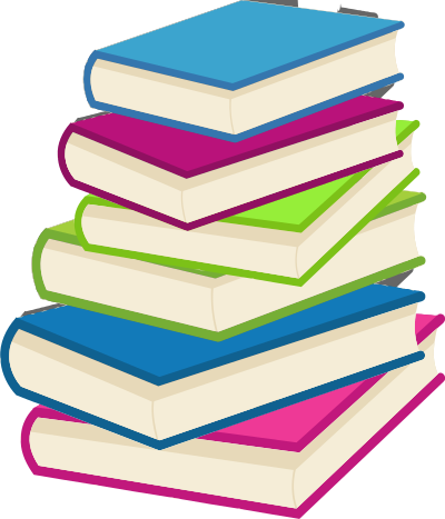 Stack of books 2 clipart