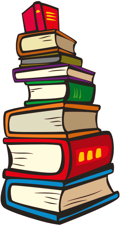 Stack of books 4 clipart