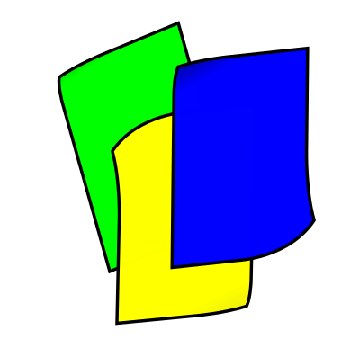 Stack of Colored Construction Paper clipart