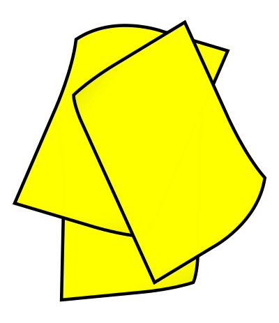 Stack of Yellow Paper clipart
