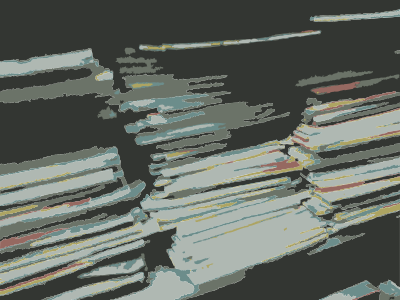 Stacks of used books clipart