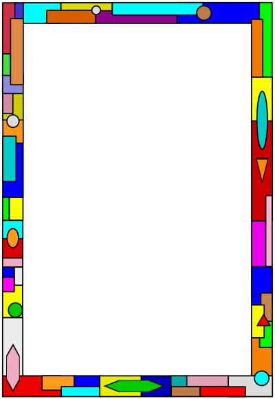 Stained Glass Border 01 clipart