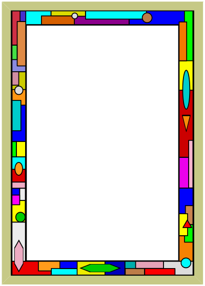 Stained Glass Border 02 clipart