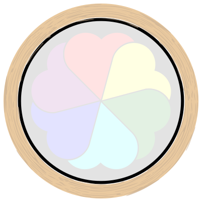 Stained Glass Heart Window 2 clipart
