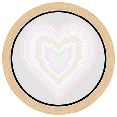 Stained Glass Heart Window clipart