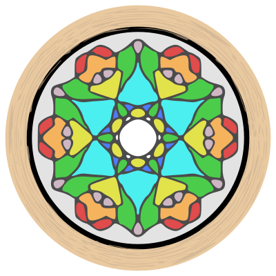 Stained Glass Window 1 clipart