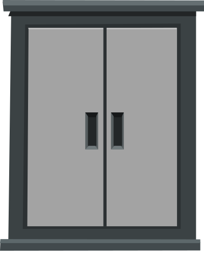 Stainless steel cabinet from Glitch clipart