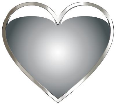 Stainless Steel Heart clipart