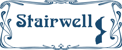Stairwell door sign clipart