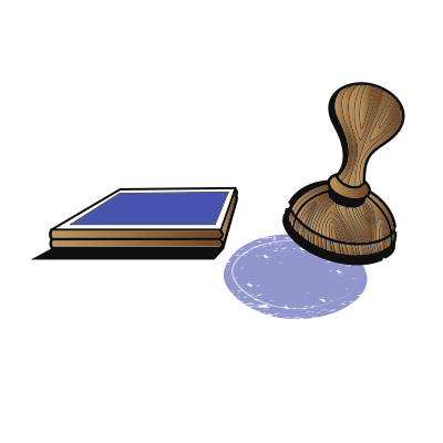 Stamp for documents clipart