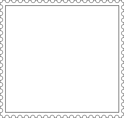 Stamp frame clipart