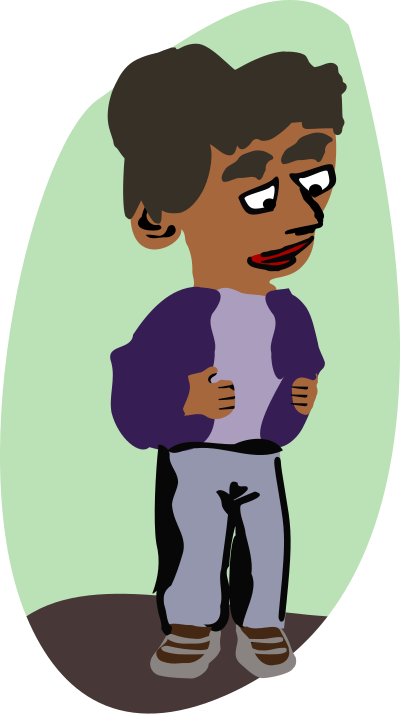Standing African Man clipart