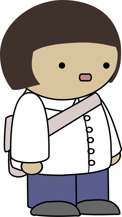 Standing character clipart